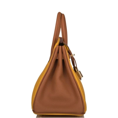 Hermes Special Order (HSS) Birkin 25 Jaune Ambre and Gold Togo Permabrass Hardware Hermes Special Order (HSS) Birkin 25 Jaune Ambre and Gold Togo Permabrass Hardware