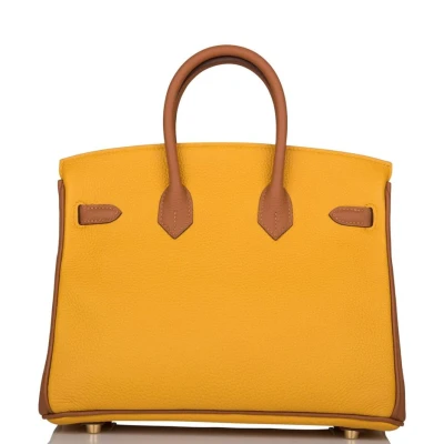 Hermes Special Order (HSS) Birkin 25 Jaune Ambre and Gold Togo Permabrass Hardware Hermes Special Order (HSS) Birkin 25 Jaune Ambre and Gold Togo Permabrass Hardware