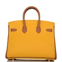 Hermes Special Order (HSS) Birkin 25 Jaune Ambre and Gold Togo Permabrass Hardware Hermes Special Order (HSS) Birkin 25 Jaune Ambre and Gold Togo Permabrass Hardware
