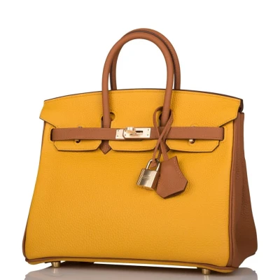 Hermes Special Order (HSS) Birkin 25 Jaune Ambre and Gold Togo Permabrass Hardware Hermes Special Order (HSS) Birkin 25 Jaune Ambre and Gold Togo Permabrass Hardware