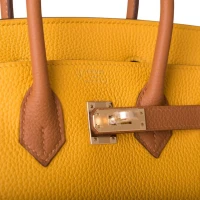 Hermes Special Order (HSS) Birkin 25 Jaune Ambre and Gold Togo Permabrass Hardware Hermes Special Order (HSS) Birkin 25 Jaune Ambre and Gold Togo Permabrass Hardware