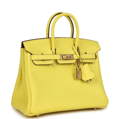 Hermes Special Order (HSS) Birkin 25 Lime Verso Clemence Rose Gold Hardware Hermes Special Order (HSS) Birkin 25 Lime Verso Clemence Rose Gold Hardware