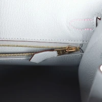 Hermes Special Order (HSS) Birkin 25 Mauve Sylvestre and Bleu Glacier Epsom Brushed Gold Hardware Hermes Special Order (HSS) Birkin 25 Mauve Sylvestre and Bleu Glacier Epsom Brushed Gold Hardware