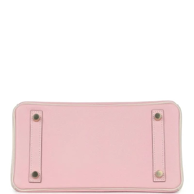 Hermes Special Order (HSS) Birkin 25 Rose Sakura and Nata Chevre Brushed Gold Hardware