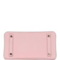 Hermes Special Order (HSS) Birkin 25 Rose Sakura and Nata Chevre Brushed Gold Hardware