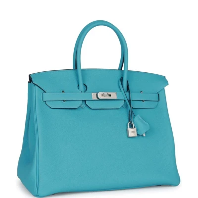 Hermes Special Order (HSS) Birkin 35 Bleu du Nord Verso Togo Brushed Palladium Hardware Hermes Special Order (HSS) Birkin 35 Bleu du Nord Verso Togo Brushed Palladium Hardware