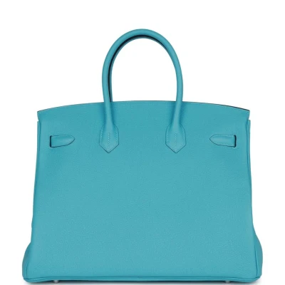 Hermes Special Order (HSS) Birkin 35 Bleu du Nord Verso Togo Brushed Palladium Hardware Hermes Special Order (HSS) Birkin 35 Bleu du Nord Verso Togo Brushed Palladium Hardware