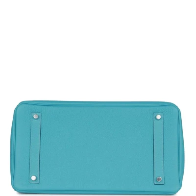 Hermes Special Order (HSS) Birkin 35 Bleu du Nord Verso Togo Brushed Palladium Hardware Hermes Special Order (HSS) Birkin 35 Bleu du Nord Verso Togo Brushed Palladium Hardware