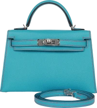 Hermes Special Order (HSS) Kelly Sellier 20 Bleu du Nord and Bougainvillea Epsom Palladium Hardware Hermes Special Order (HSS) Kelly Sellier 20 Bleu du Nord and Bougainvillea Epsom Palladium Hardware