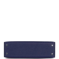 Hermes Special Order (HSS) Kelly Sellier 20 Bleu Encre and Bleu Indigo Chevre Mysore Palladium Hardware Hermes Special Order (HSS) Kelly Sellier 20 Bleu Encre and Bleu Indigo Chevre Mysore Palladium Hardware