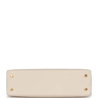 Hermes Special Order (HSS) Kelly Sellier 20 Craie and Black Epsom Gold Hardware Hermes Special Order (HSS) Kelly Sellier 20 Craie and Black Epsom Gold Hardware