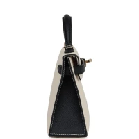 Hermes Special Order (HSS) Kelly Sellier 20 Craie and Black Epsom Permabrass Hardware Hermes Special Order (HSS) Kelly Sellier 20 Craie and Black Epsom Permabrass Hardware