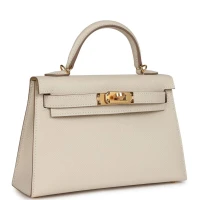 Hermes Special Order (HSS) Kelly Sellier 20 Craie Verso Epsom Gold Hardware Hermes Special Order (HSS) Kelly Sellier 20 Craie Verso Epsom Gold Hardware