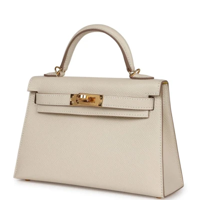 Hermes Special Order (HSS) Kelly Sellier 20 Craie Verso Epsom Gold Hardware Hermes Special Order (HSS) Kelly Sellier 20 Craie Verso Epsom Gold Hardware