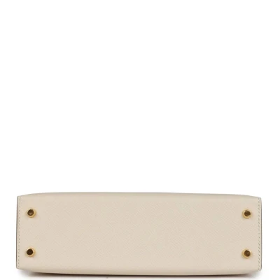 Hermes Special Order (HSS) Kelly Sellier 20 Craie Verso Epsom Gold Hardware Hermes Special Order (HSS) Kelly Sellier 20 Craie Verso Epsom Gold Hardware