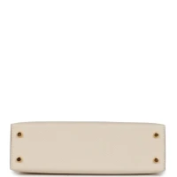 Hermes Special Order (HSS) Kelly Sellier 20 Craie Verso Epsom Gold Hardware Hermes Special Order (HSS) Kelly Sellier 20 Craie Verso Epsom Gold Hardware