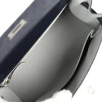 Hermes Special Order (HSS) Kelly Sellier 25 Bleu Indigo Verso Ostrich Palladium Hardware Hermes Special Order (HSS) Kelly Sellier 25 Bleu Indigo Verso Ostrich Palladium Hardware
