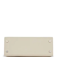 Hermes Special Order (HSS) Kelly Sellier 25 Craie and Gris Mouette Epsom Brushed Palladium Hardware Hermes Special Order (HSS) Kelly Sellier 25 Craie and Gris Mouette Epsom Brushed Palladium Hardware