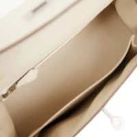 Hermes Special Order (HSS) Kelly Sellier 25 Craie and Gris Mouette Epsom Brushed Palladium Hardware Hermes Special Order (HSS) Kelly Sellier 25 Craie and Gris Mouette Epsom Brushed Palladium Hardware