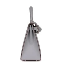 Hermes Special Order (HSS) Kelly Sellier 28 Bleu Glacier Verso Epsom Brushed Palladium Hardware Hermes Special Order (HSS) Kelly Sellier 28 Bleu Glacier Verso Epsom Brushed Palladium Hardware