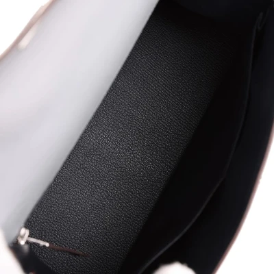 Hermes Special Order (HSS) Kelly Sellier 28 Bleu Glacier Verso Epsom Brushed Palladium Hardware Hermes Special Order (HSS) Kelly Sellier 28 Bleu Glacier Verso Epsom Brushed Palladium Hardware