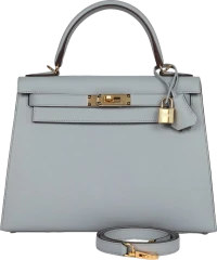 Hermes Special Order (HSS) Kelly Sellier 28 Bleu Glacier Verso Epsom Gold Hardware Hermes Special Order (HSS) Kelly Sellier 28 Bleu Glacier Verso Epsom Gold Hardware