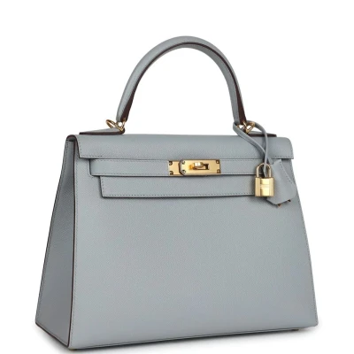 Hermes Special Order (HSS) Kelly Sellier 28 Bleu Glacier Verso Epsom Gold Hardware Hermes Special Order (HSS) Kelly Sellier 28 Bleu Glacier Verso Epsom Gold Hardware