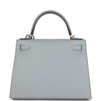 Hermes Special Order (HSS) Kelly Sellier 28 Bleu Glacier Verso Epsom Gold Hardware Hermes Special Order (HSS) Kelly Sellier 28 Bleu Glacier Verso Epsom Gold Hardware