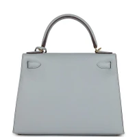 Hermes Special Order (HSS) Kelly Sellier 28 Bleu Glacier Verso Epsom Gold Hardware Hermes Special Order (HSS) Kelly Sellier 28 Bleu Glacier Verso Epsom Gold Hardware
