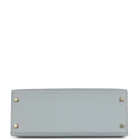 Hermes Special Order (HSS) Kelly Sellier 28 Bleu Glacier Verso Epsom Gold Hardware Hermes Special Order (HSS) Kelly Sellier 28 Bleu Glacier Verso Epsom Gold Hardware