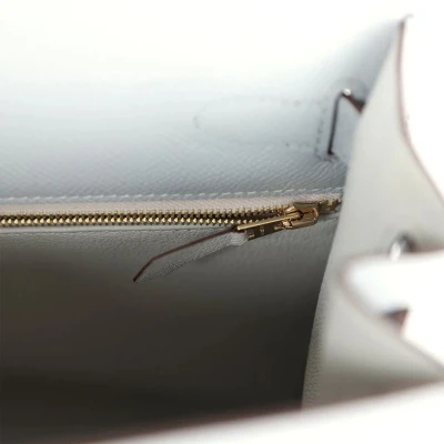Hermes Special Order (HSS) Kelly Sellier 28 Bleu Glacier Verso Epsom Gold Hardware Hermes Special Order (HSS) Kelly Sellier 28 Bleu Glacier Verso Epsom Gold Hardware