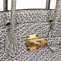Vintage Hermes Birkin 30 White Dalmatian Buffalo Gold Hardware Vintage Hermes Birkin 30 White Dalmatian Buffalo Gold Hardware