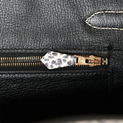 Vintage Hermes Birkin 30 White Dalmatian Buffalo Gold Hardware Vintage Hermes Birkin 30 White Dalmatian Buffalo Gold Hardware
