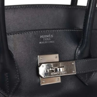 Vintage Hermes Birkin 35 Bleu Navy Box Palladium Hardware Vintage Hermes Birkin 35 Bleu Navy Box Palladium Hardware