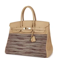Vintage Hermes Birkin 35 Vibrato Parchemin Box Gold Hardware Vintage Hermes Birkin 35 Vibrato Parchemin Box Gold Hardware