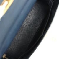 Vintage Hermes Kelly Retourne 28 Bleu Marine Courchevel Gold Hardware Vintage Hermes Kelly Retourne 28 Bleu Marine Courchevel Gold Hardware