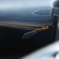Vintage Hermes Kelly Retourne 28 Bleu Marine Courchevel Gold Hardware Vintage Hermes Kelly Retourne 28 Bleu Marine Courchevel Gold Hardware