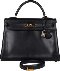 Vintage Hermes Kelly Retourne 32 Navy Box Gold Hardware Vintage Hermes Kelly Retourne 32 Navy Box Gold Hardware
