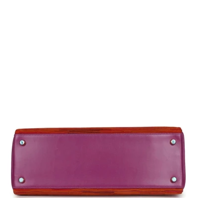 Vintage Hermes Kelly Retourne 32 Vibrato Cyclamen Box Gold Hardware Vintage Hermes Kelly Retourne 32 Vibrato Cyclamen Box Gold Hardware