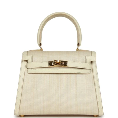 Vintage Hermes Kelly Sellier 20 Parchemin Crinoline and Box Gold Hardware Vintage Hermes Kelly Sellier 20 Parchemin Crinoline and Box Gold Hardware