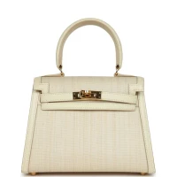 Vintage Hermes Kelly Sellier 20 Parchemin Crinoline and Box Gold Hardware Vintage Hermes Kelly Sellier 20 Parchemin Crinoline and Box Gold Hardware