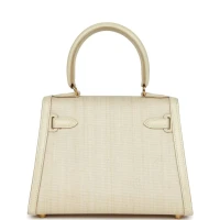 Vintage Hermes Kelly Sellier 20 Parchemin Crinoline and Box Gold Hardware Vintage Hermes Kelly Sellier 20 Parchemin Crinoline and Box Gold Hardware