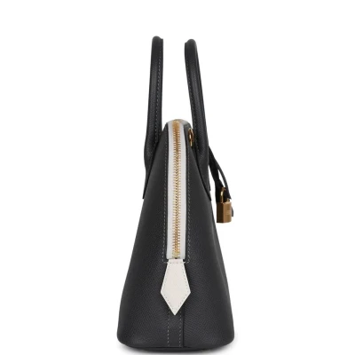 Hermes 1923 Bolide 25 Graphite and Gris Pale Epsom Gold Hardware Hermes 1923 Bolide 25 Graphite and Gris Pale Epsom Gold Hardware