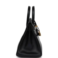 Hermes Birkin 25 Black Box Gold Hardware Hermes Birkin 25 Black Box Gold Hardware