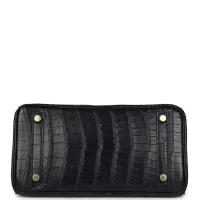 Hermes Birkin 25 Black Matte Alligator Gold Hardware