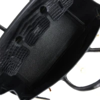 Hermes Birkin 25 Black Matte Alligator Gold Hardware