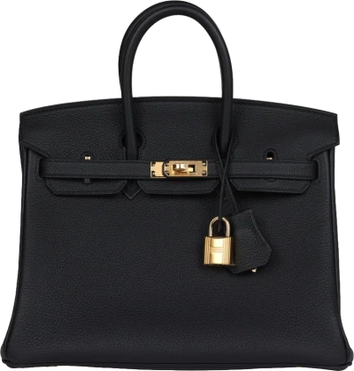Hermes Birkin 25 Black Togo Gold Hardware Hermes Birkin 25 Black Togo Gold Hardware