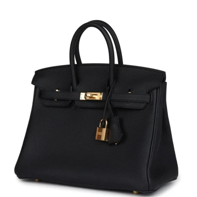 Hermes Birkin 25 Black Togo Gold Hardware Hermes Birkin 25 Black Togo Gold Hardware