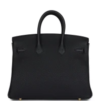 Hermes Birkin 25 Black Togo Gold Hardware Hermes Birkin 25 Black Togo Gold Hardware