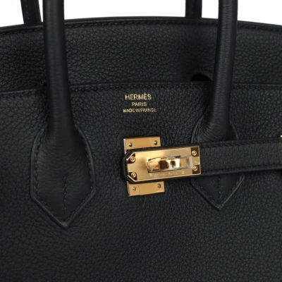 Hermes Birkin 25 Black Togo Gold Hardware Hermes Birkin 25 Black Togo Gold Hardware